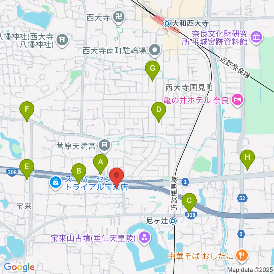 Studio Sola周辺のコンビニエンスストア一覧地図