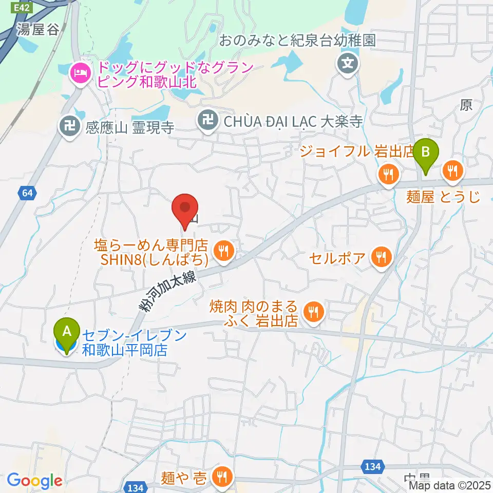 福田ヴァイオリン&チェロ教室周辺のコンビニエンスストア一覧地図