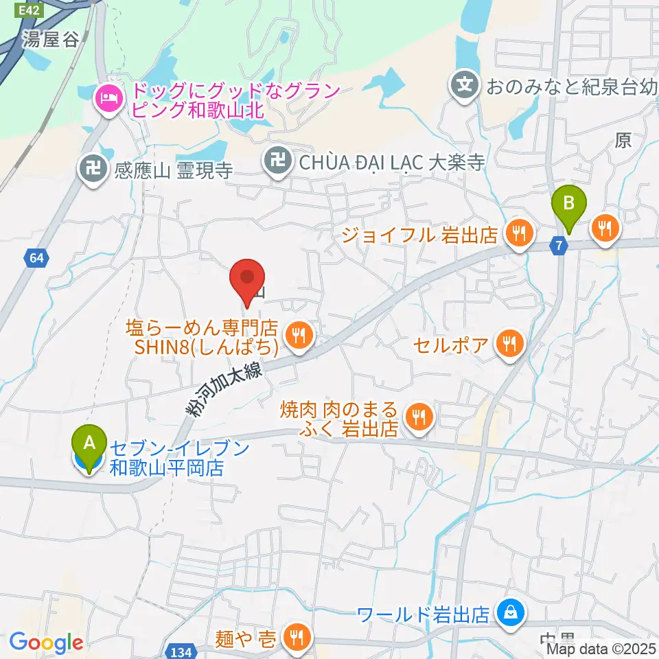 福田ヴァイオリン&チェロ教室周辺のコンビニエンスストア一覧地図
