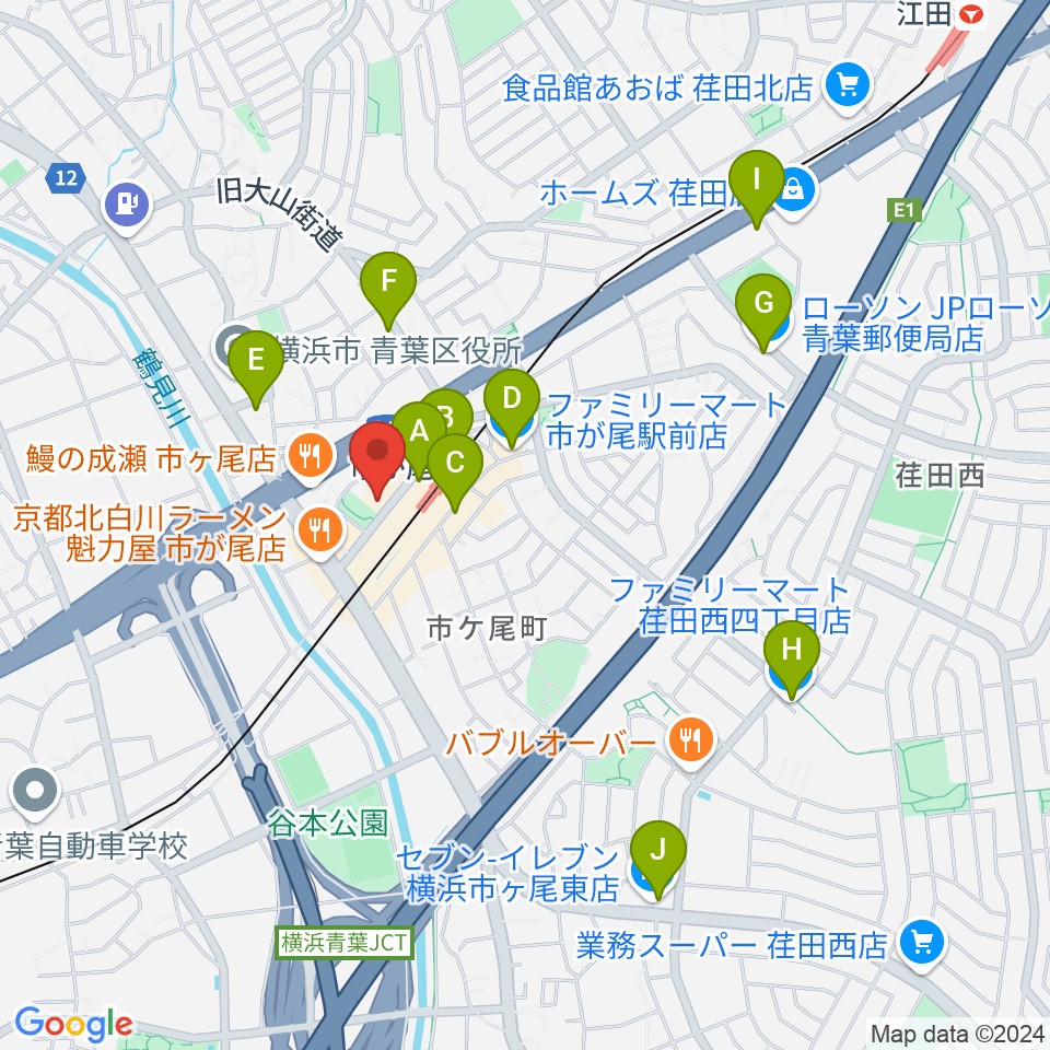 弦楽器カンタービレ周辺のコンビニエンスストア一覧地図