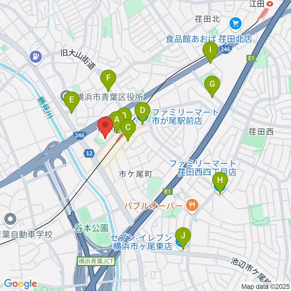 弦楽器カンタービレ周辺のコンビニエンスストア一覧地図
