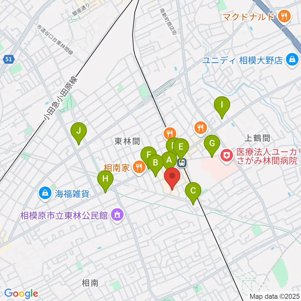 ギター・ベースの修理工房 3B周辺のコンビニエンスストア一覧地図
