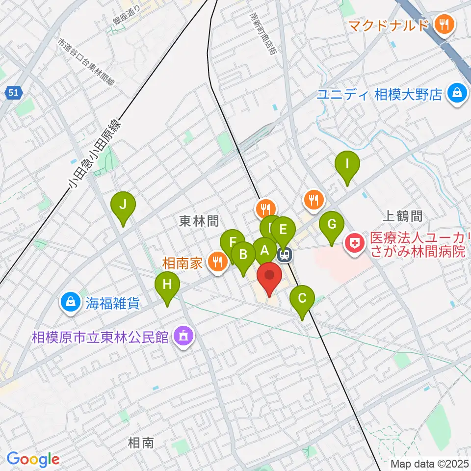 ギター・ベースの修理工房 3B周辺のコンビニエンスストア一覧地図