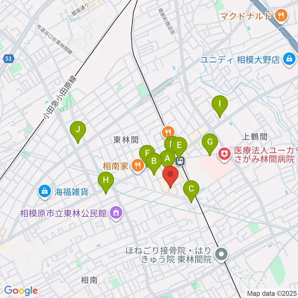 ギター・ベースの修理工房 3B周辺のコンビニエンスストア一覧地図