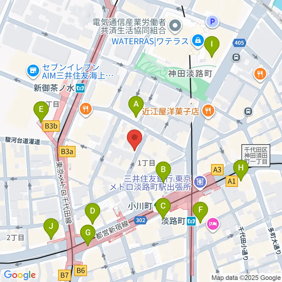 コチャバンバ東京店周辺のコンビニエンスストア一覧地図
