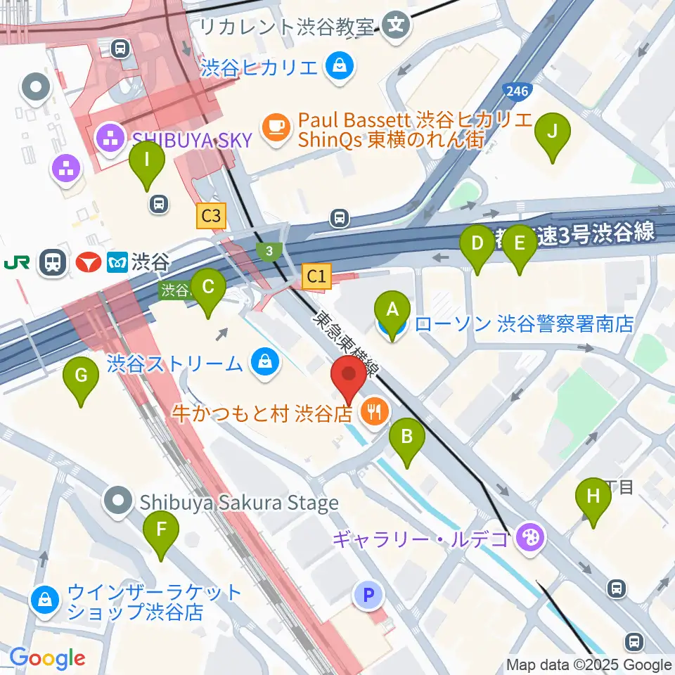 イケベリユースギターズ周辺のコンビニエンスストア一覧地図