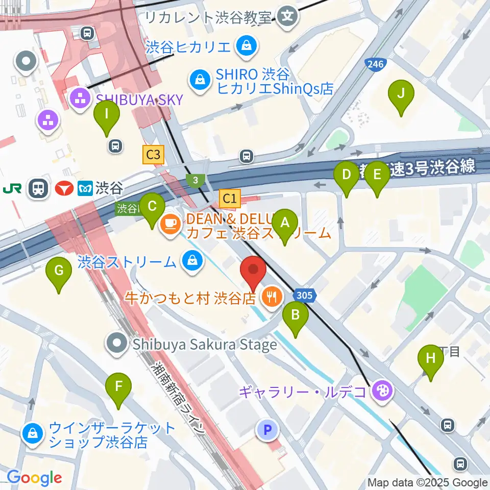 イケベリユースギターズ周辺のコンビニエンスストア一覧地図