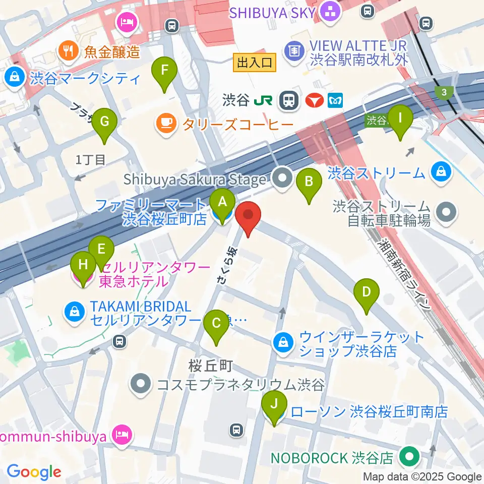 イケベ楽器店ベースコレクション周辺のコンビニエンスストア一覧地図