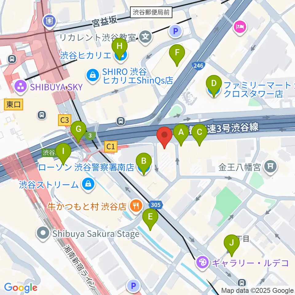 イケベ楽器店ウインドブロス周辺のコンビニエンスストア一覧地図