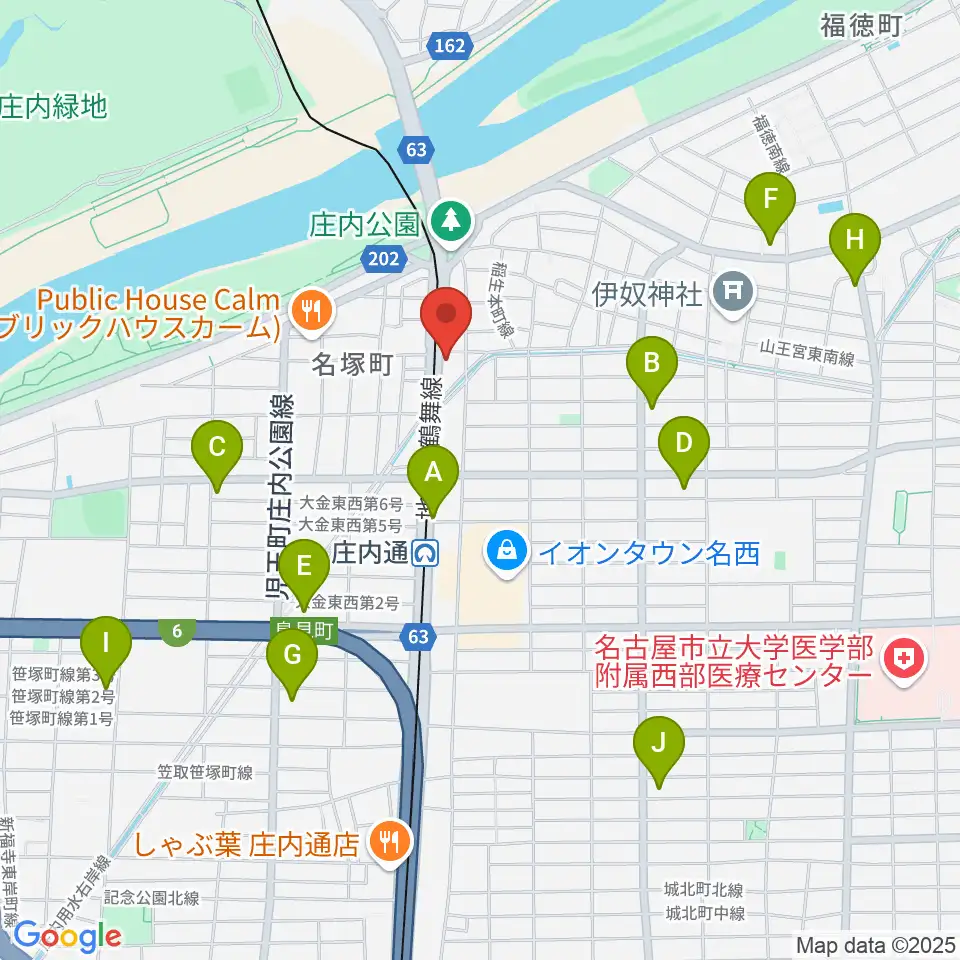 和楽器山本周辺のコンビニエンスストア一覧地図