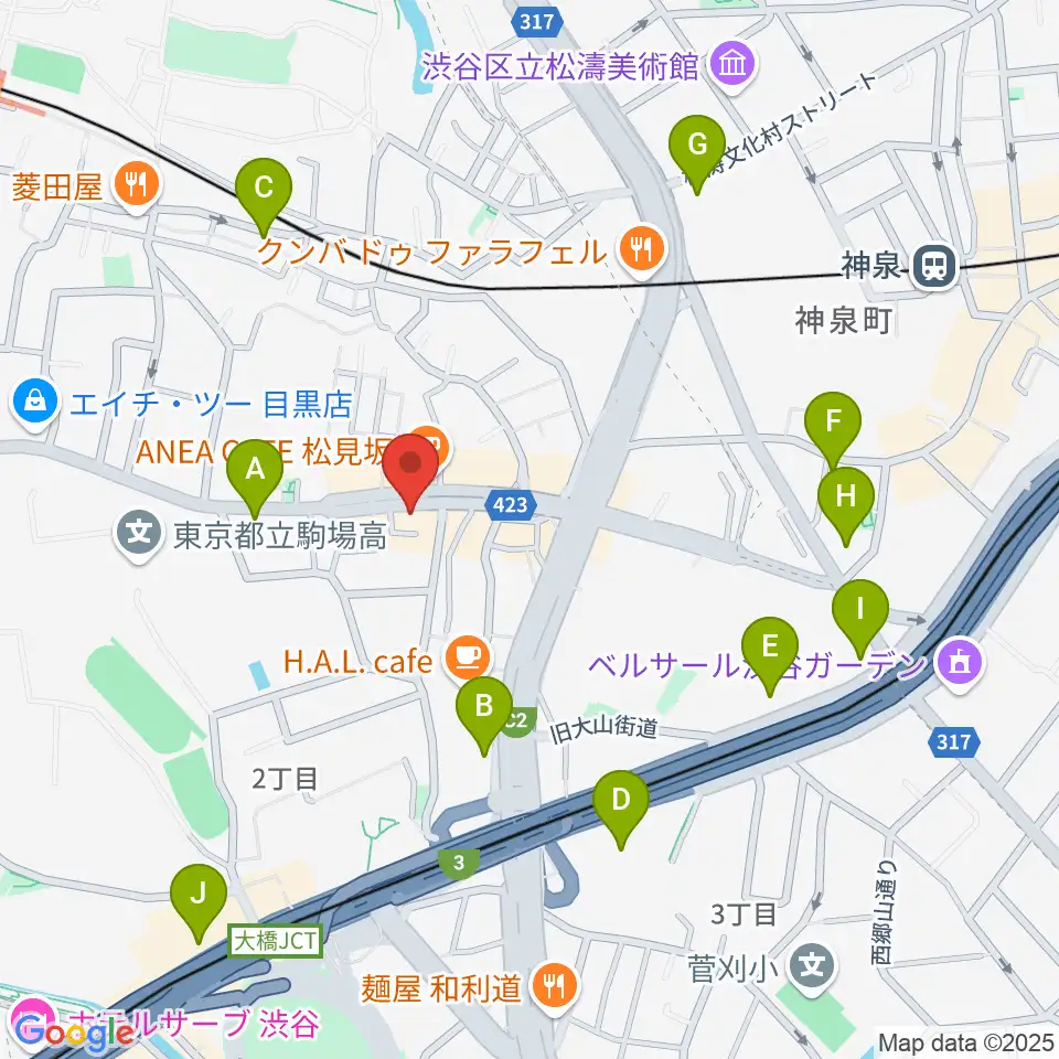 STUDIO SEEZE周辺のコンビニエンスストア一覧地図