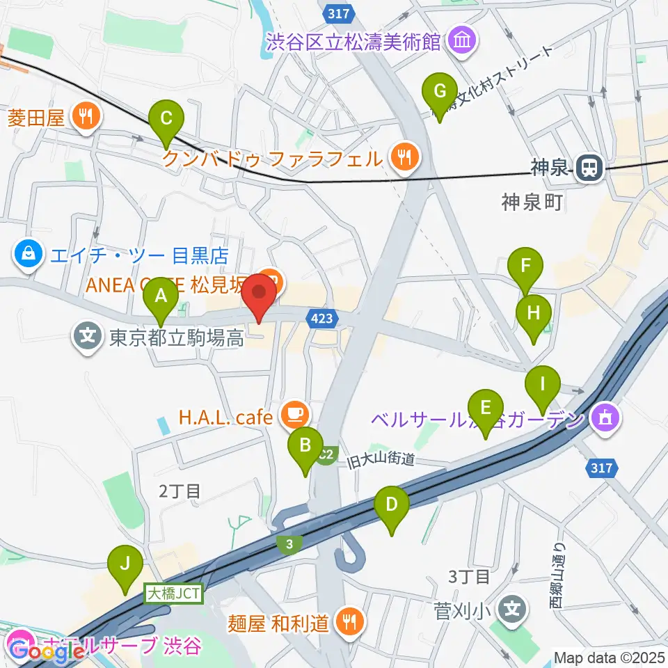 STUDIO SEEZE周辺のコンビニエンスストア一覧地図