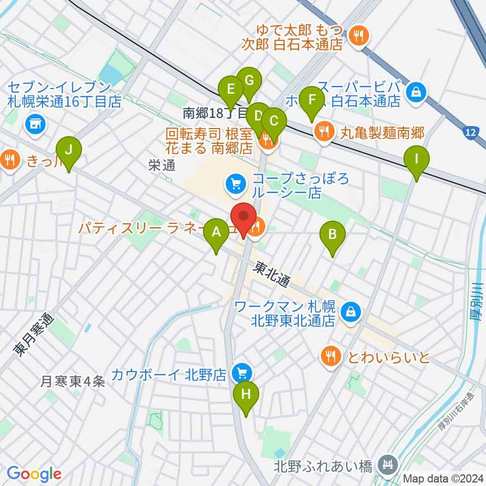 Music&Drinks LEGENDS周辺のコンビニエンスストア一覧地図