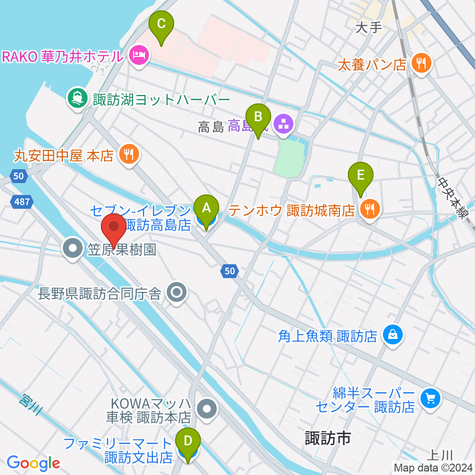 琴光堂 邦楽教室 周辺のコンビニエンスストア一覧地図