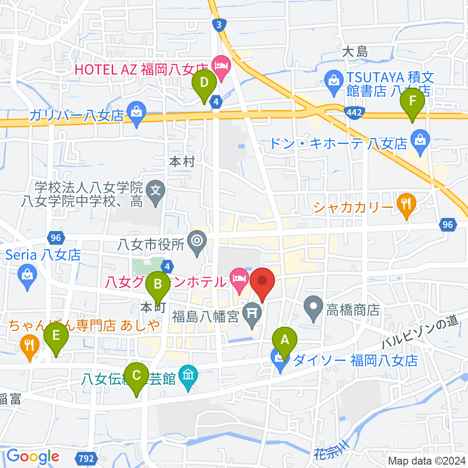 志げとみ楽器店周辺のコンビニエンスストア一覧地図