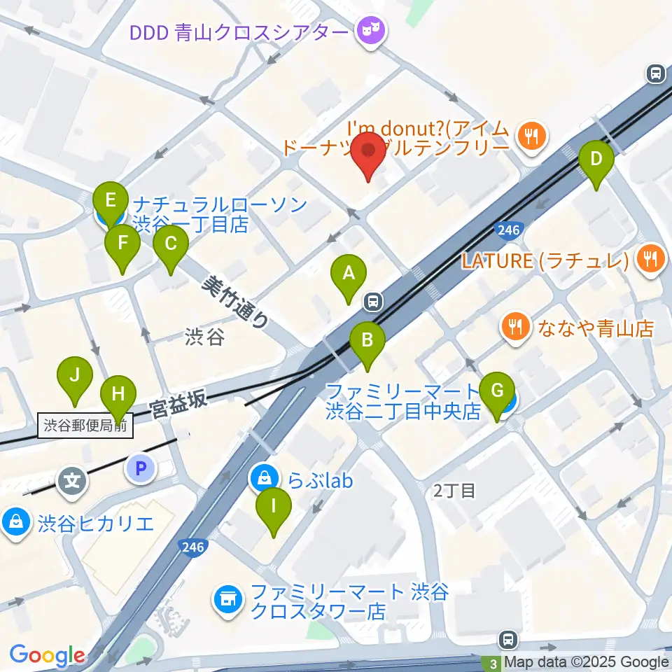 l'atelier by apc周辺のコンビニエンスストア一覧地図