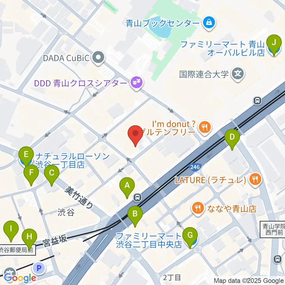 l'atelier by apc周辺のコンビニエンスストア一覧地図