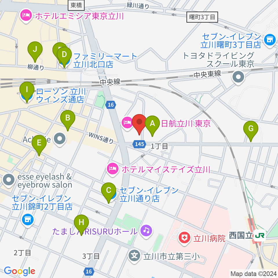 日本和楽器製造周辺のコンビニエンスストア一覧地図