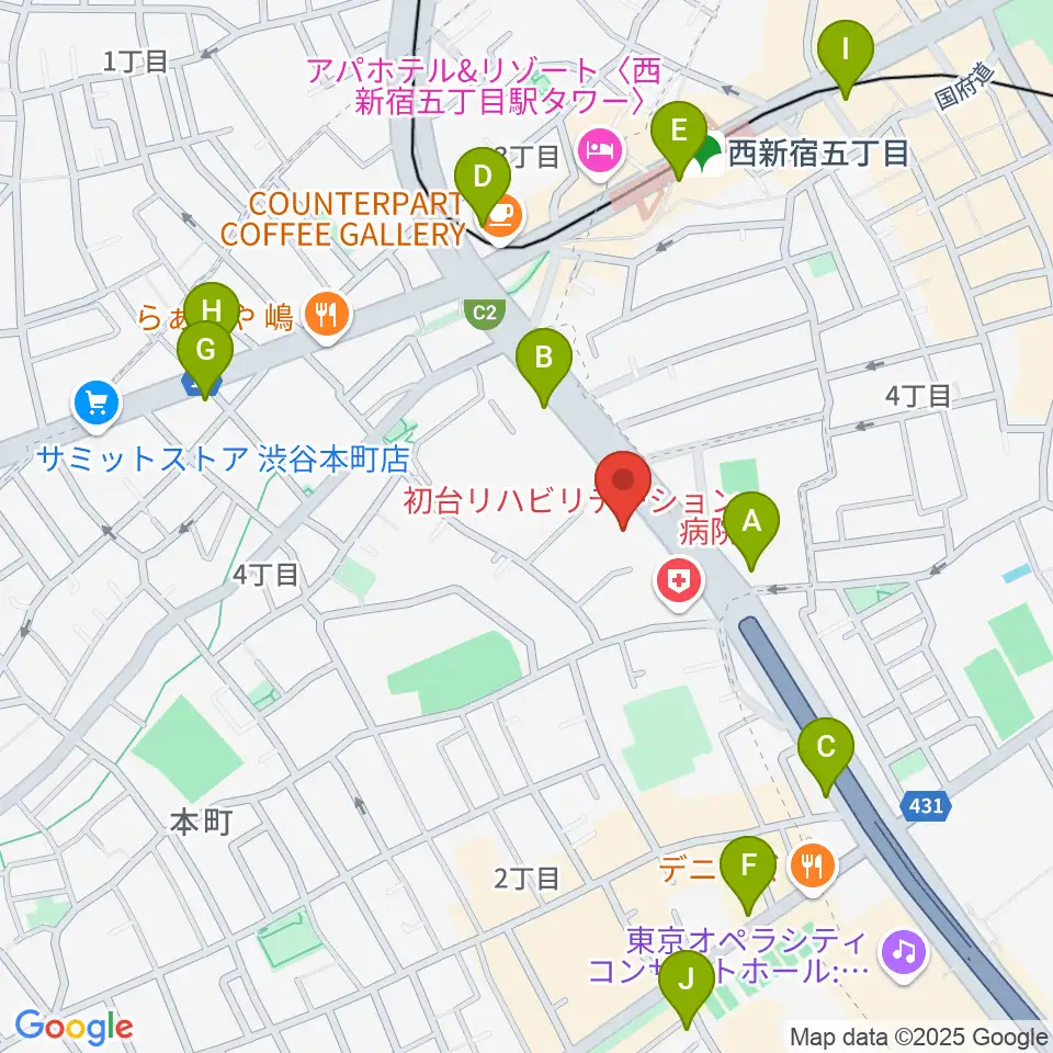 香野弦楽器周辺のコンビニエンスストア一覧地図