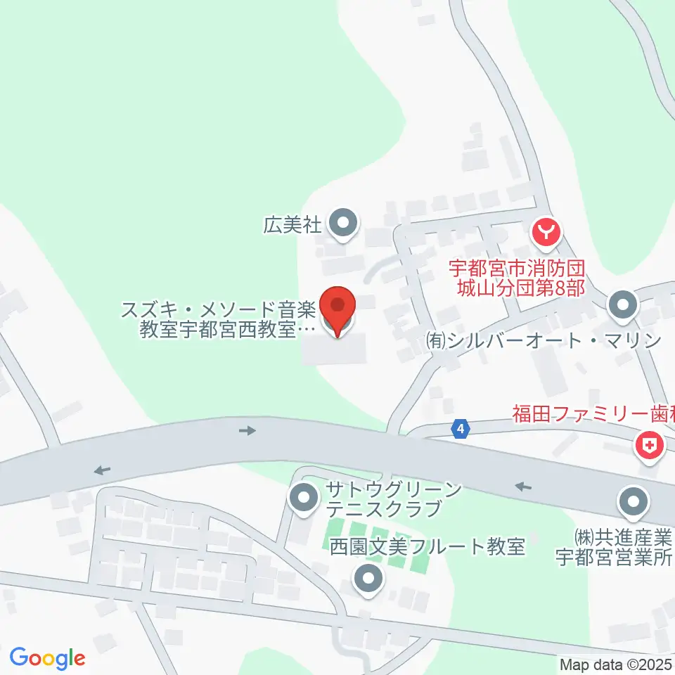 スズキ・メソード宇都宮支部周辺のコンビニエンスストア一覧地図