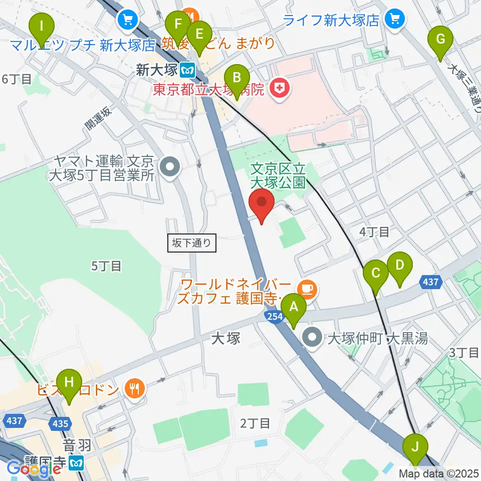 東邦音楽学校周辺のコンビニエンスストア一覧地図