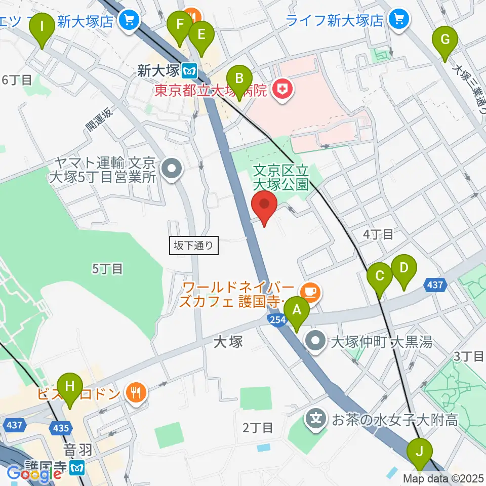 東邦音楽学校周辺のコンビニエンスストア一覧地図