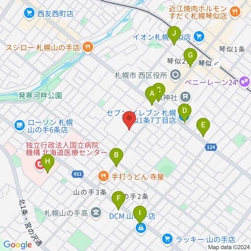 鈴木聡ヴァイオリン工房周辺のコンビニエンスストア一覧地図