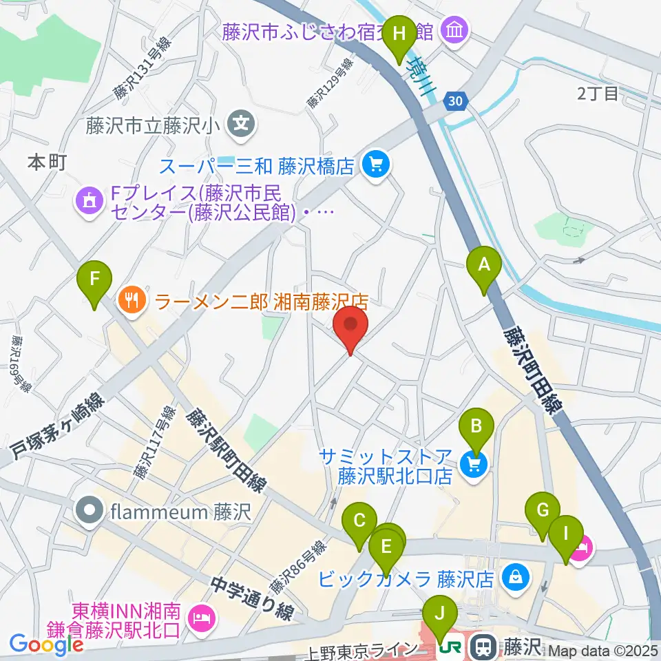 どるちぇ音楽教室レンタルスタジオ周辺のコンビニエンスストア一覧地図