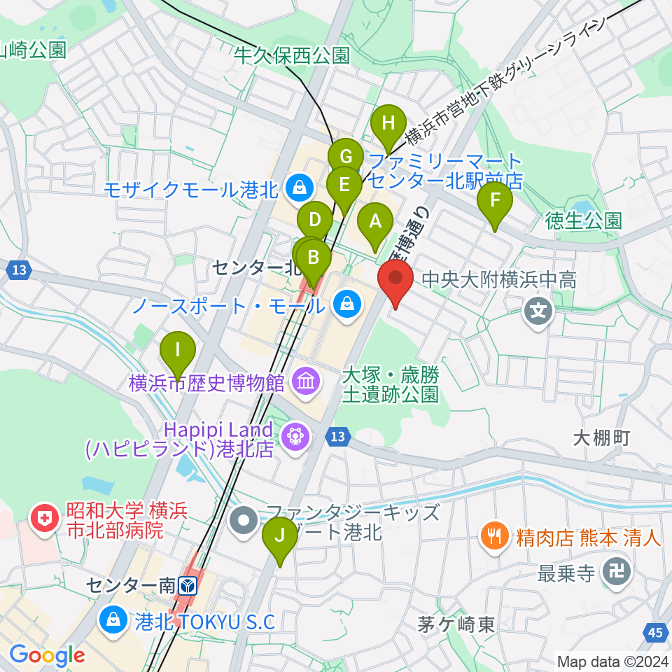 アサフ音楽院周辺のコンビニエンスストア一覧地図