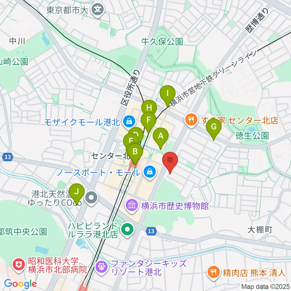 アサフ音楽院周辺のコンビニエンスストア一覧地図