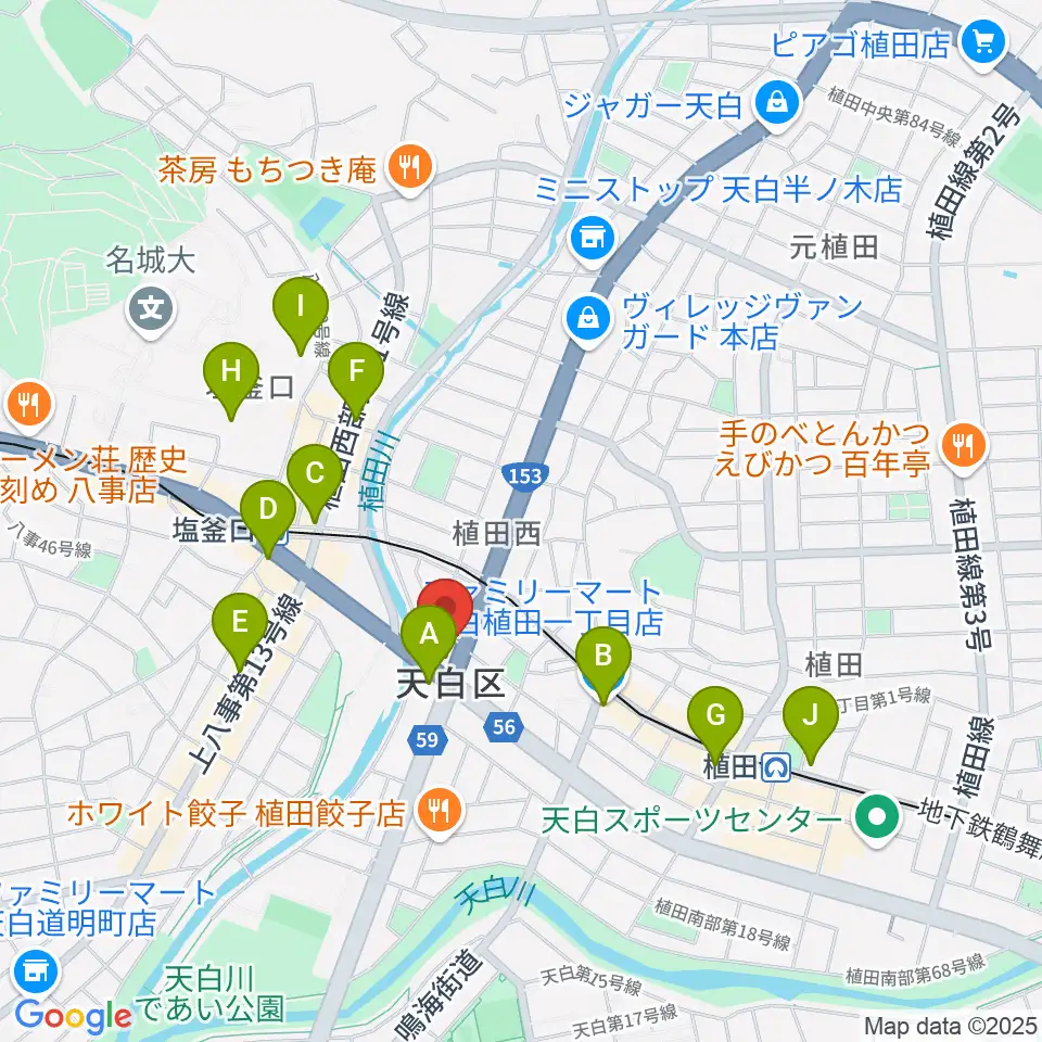 第一楽器 植田店周辺のコンビニエンスストア一覧地図