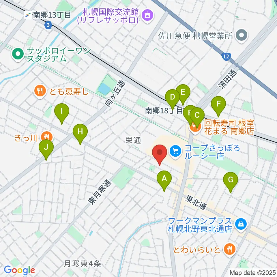 井上ピアノ調律事務所周辺のコンビニエンスストア一覧地図