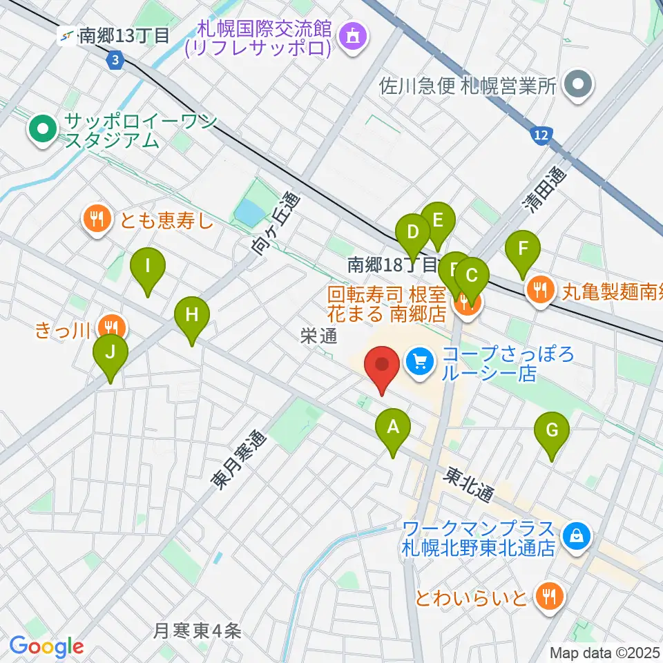 井上ピアノ調律事務所周辺のコンビニエンスストア一覧地図