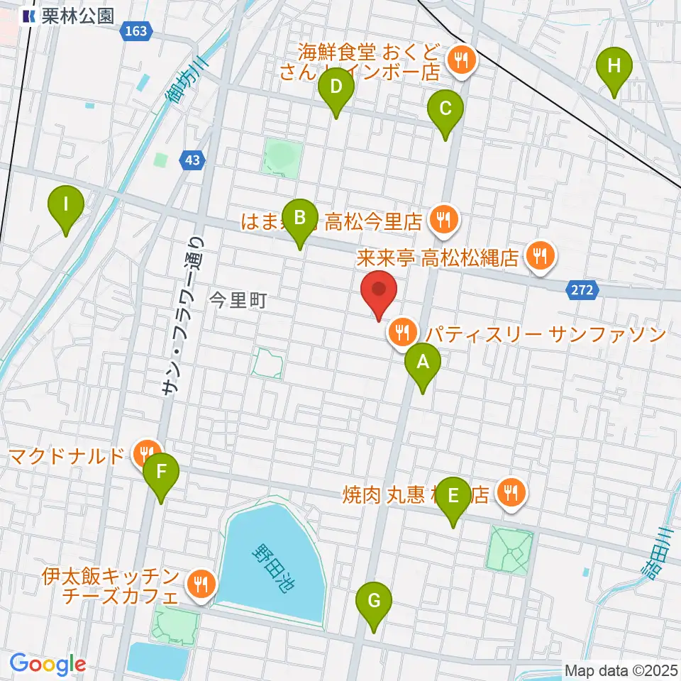 M-studio周辺のコンビニエンスストア一覧地図