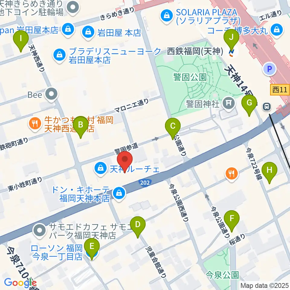 Sifaka(シファカ)音楽教室周辺のコンビニエンスストア一覧地図