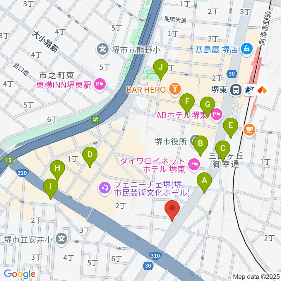 カルロスギター周辺のコンビニエンスストア一覧地図