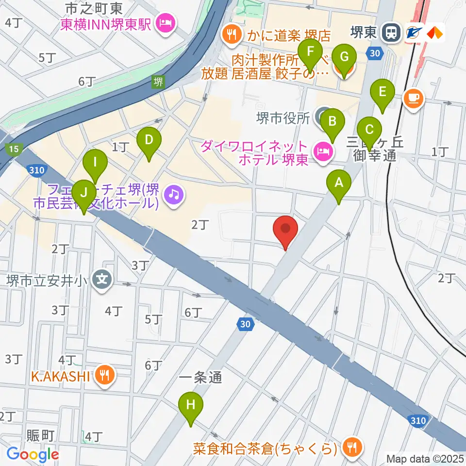 カルロスギター周辺のコンビニエンスストア一覧地図
