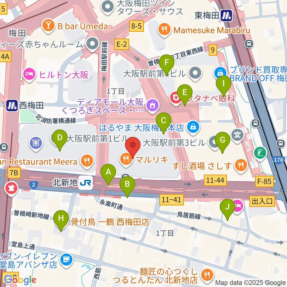 三木楽器ドラムセンター周辺のコンビニエンスストア一覧地図