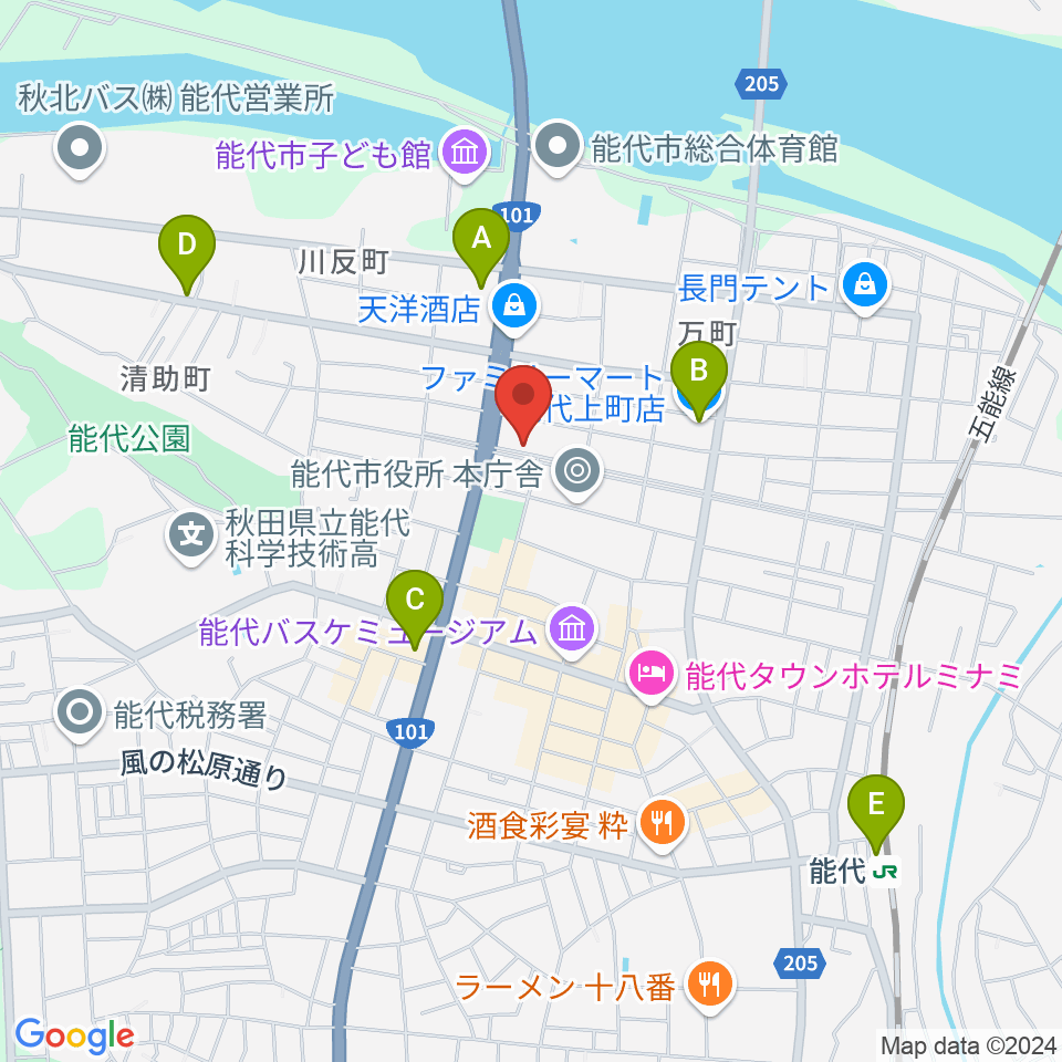 ササキ楽器周辺のコンビニエンスストア一覧地図