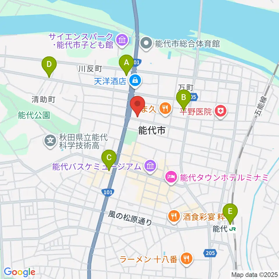 ササキ楽器周辺のコンビニエンスストア一覧地図