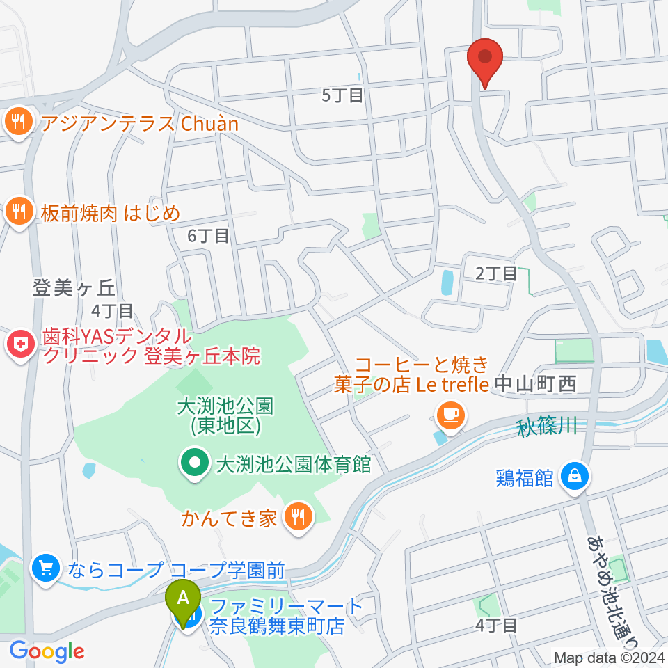 ムジカセゾン周辺のコンビニエンスストア一覧地図