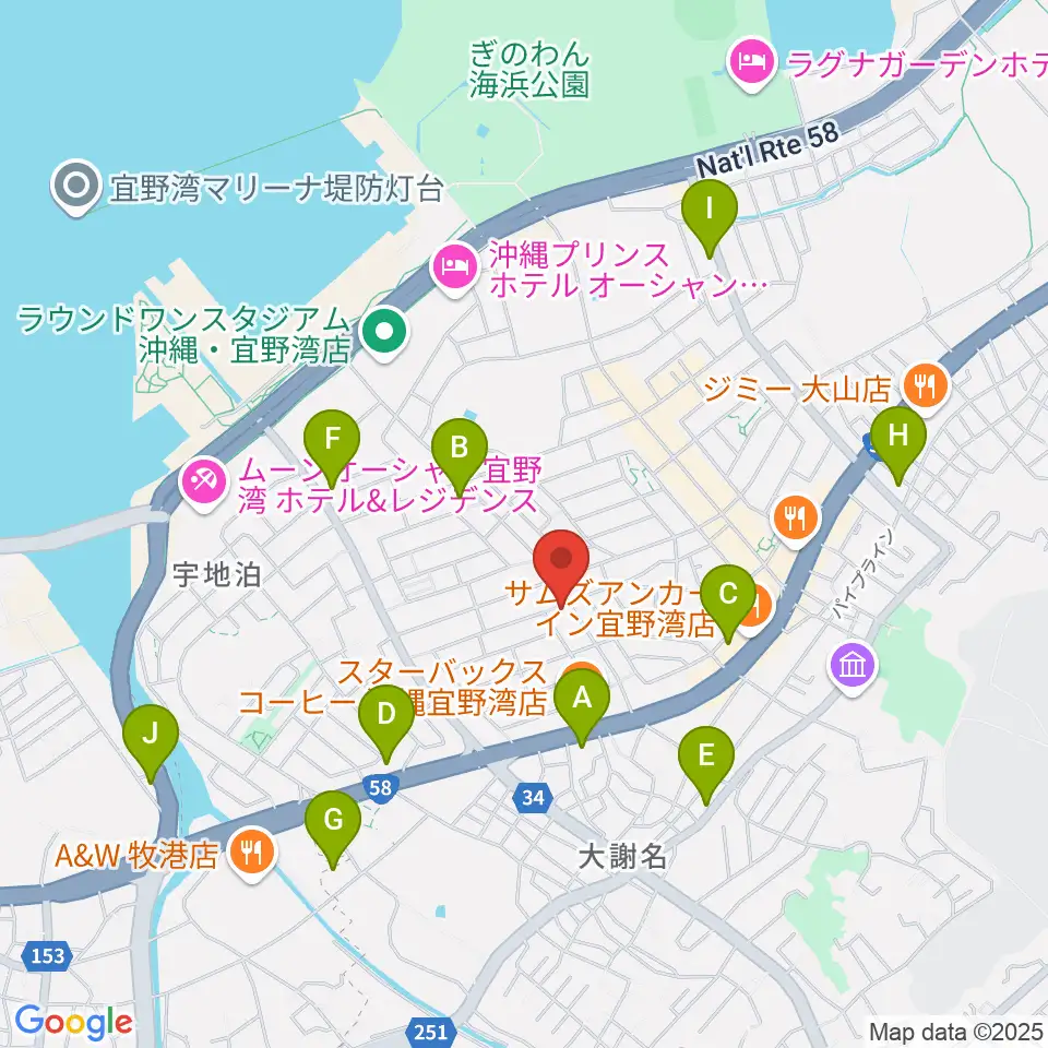 ピアノ教室にじいろミュージックスクール周辺のコンビニエンスストア一覧地図
