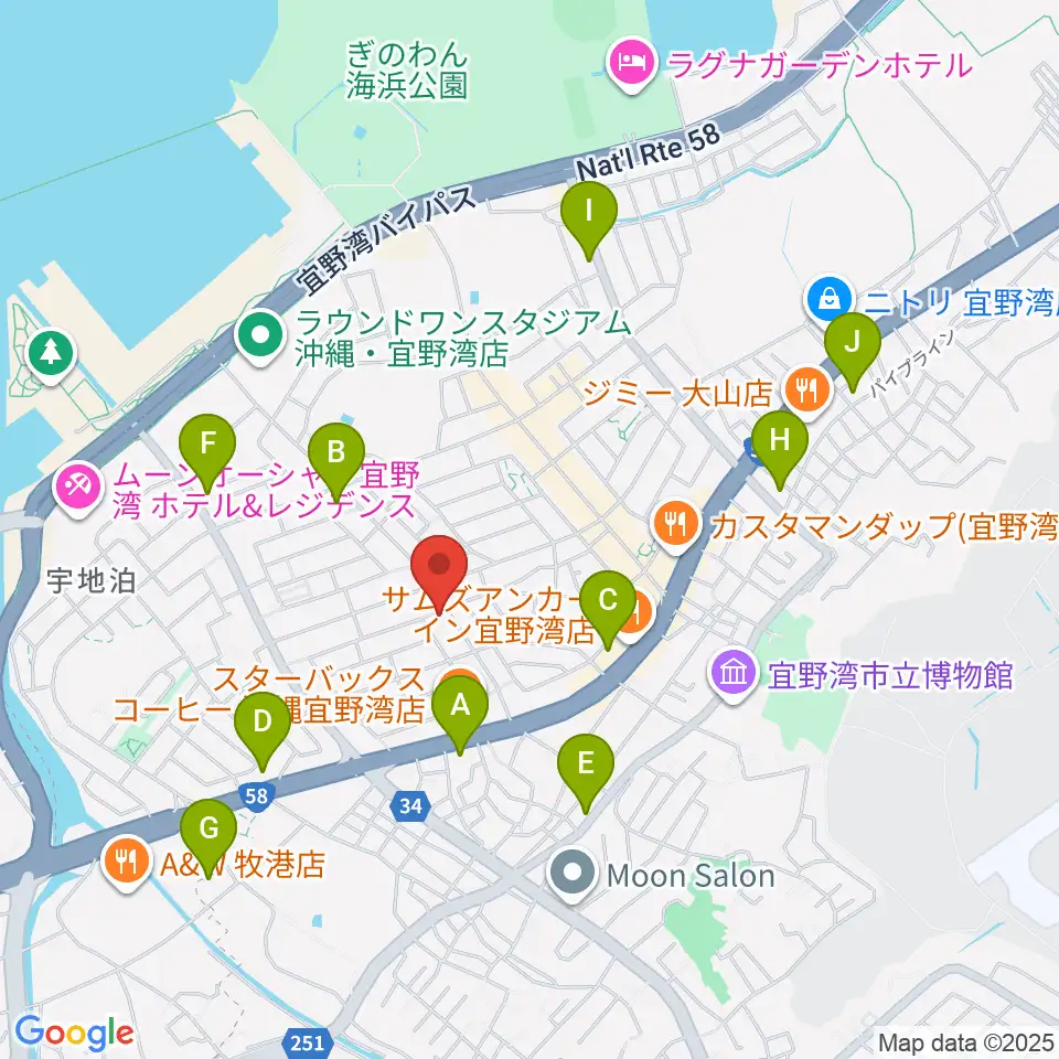 ピアノ教室にじいろミュージックスクール周辺のコンビニエンスストア一覧地図