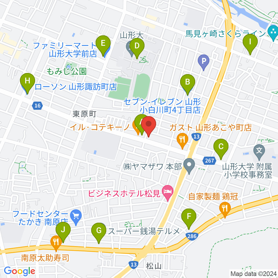 ミュージック昭和周辺のコンビニエンスストア一覧地図