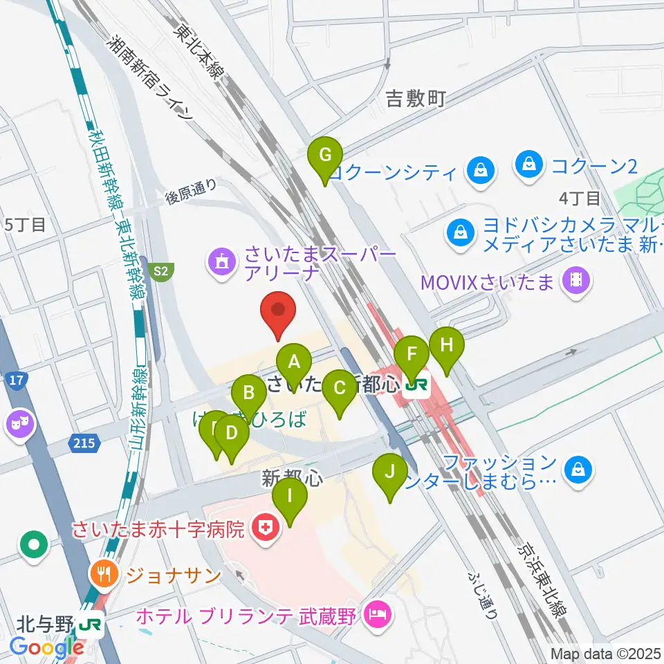TOIRO周辺のコンビニエンスストア一覧地図