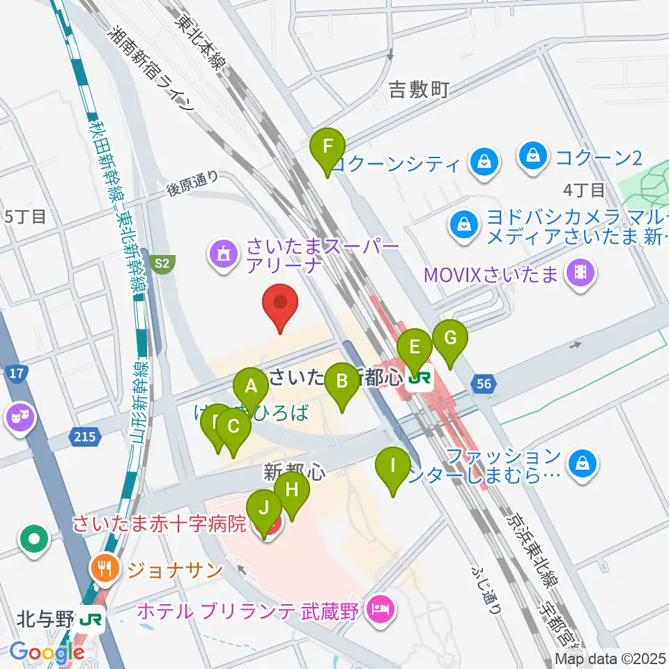 TOIRO周辺のコンビニエンスストア一覧地図