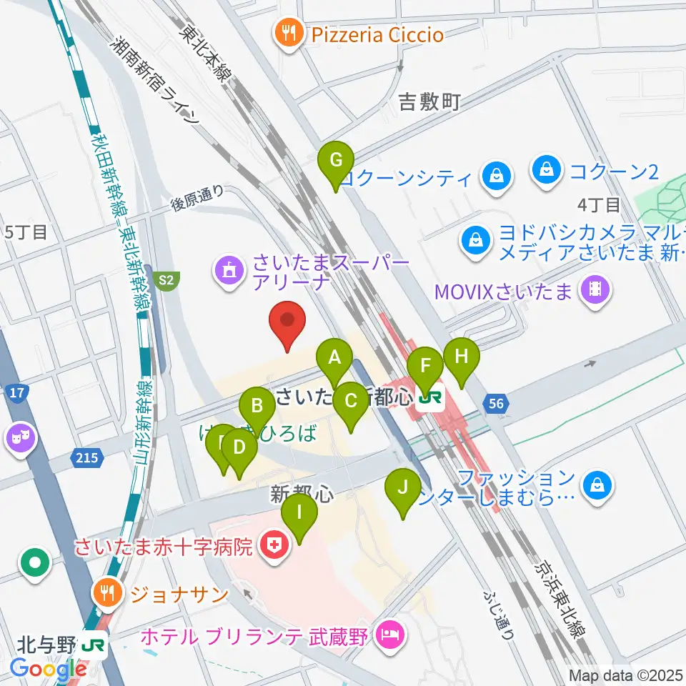 TOIRO周辺のコンビニエンスストア一覧地図