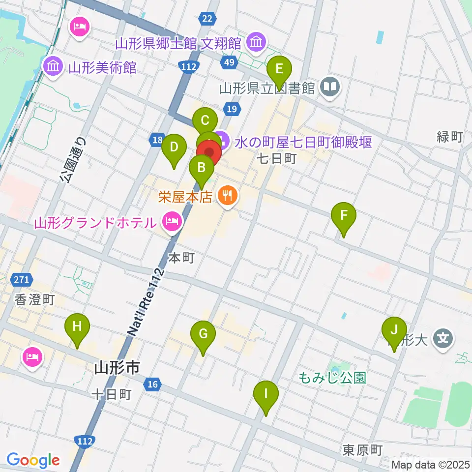 富岡本店周辺のコンビニエンスストア一覧地図