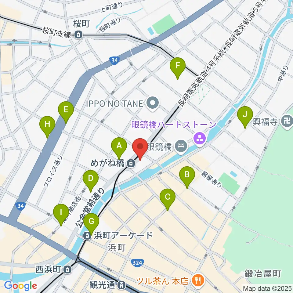 長崎DRUM Be-7周辺のコンビニエンスストア一覧地図