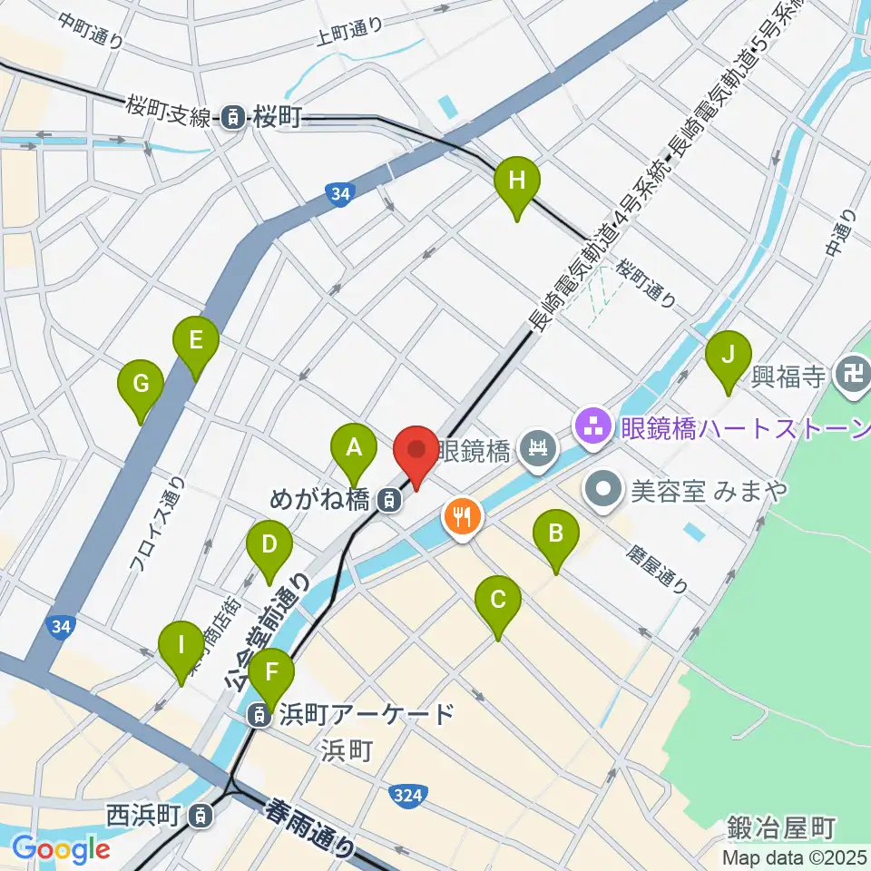 長崎DRUM Be-7周辺のコンビニエンスストア一覧地図